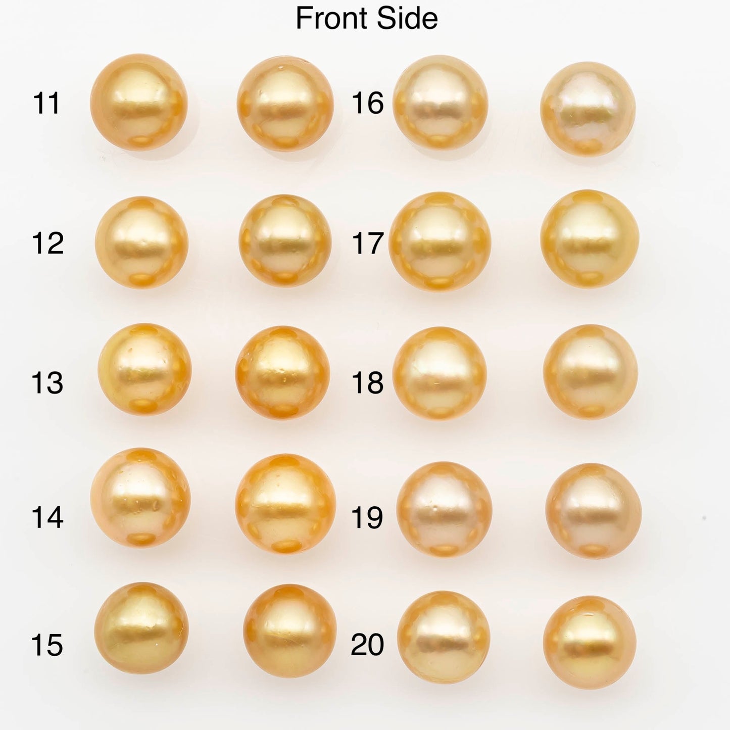 10-11mm Matched Pair South Sea Pearl,Round undrilled with High Luster and Minor Blemishes for Jewelry Making, SKU # 2686GS