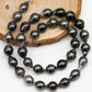 9-10mm Tahitian Pearl in Full Strand with All Natural Color with High Luster and Blemishes for Jewelry Making, SKU# 2280TH