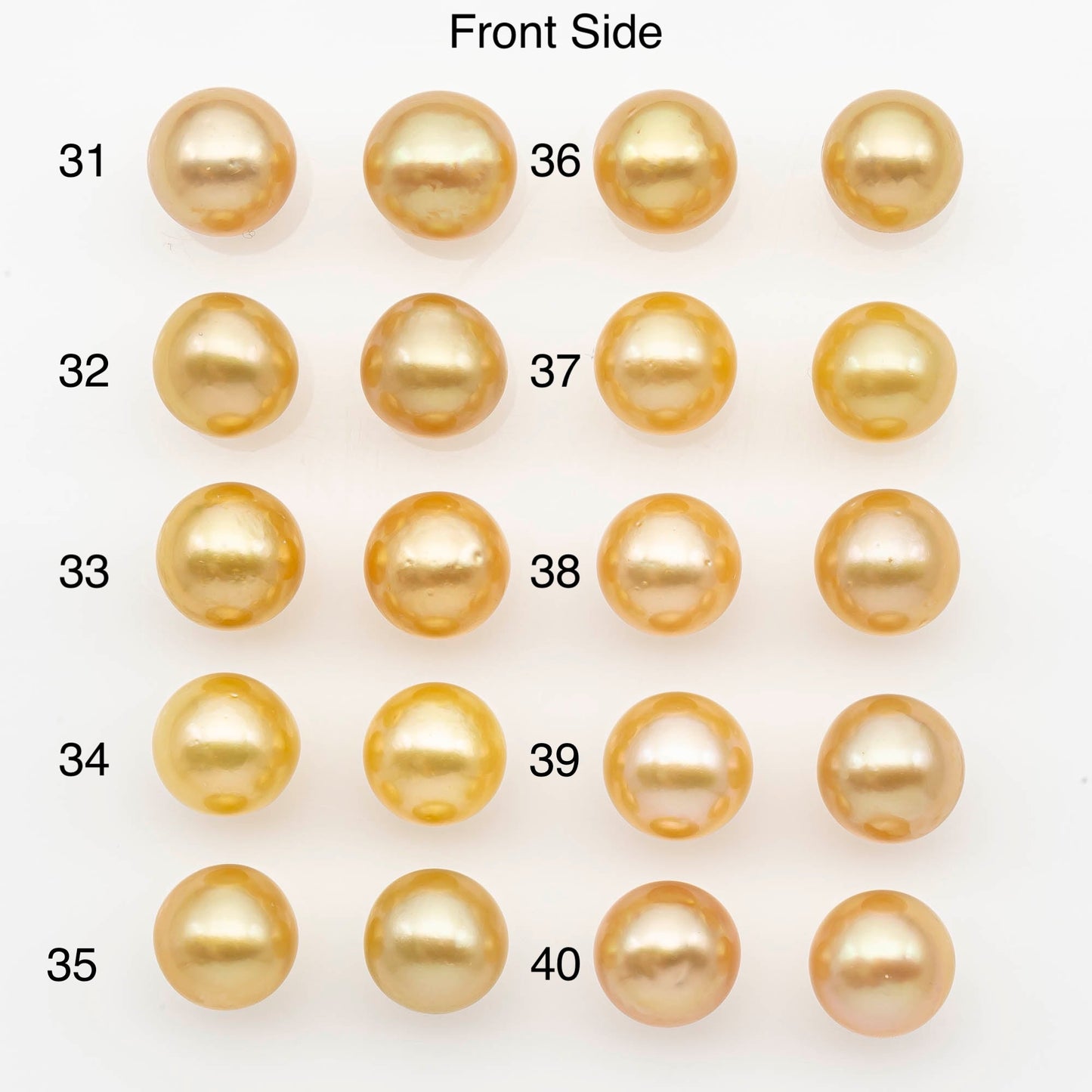 10-11mm Matched Pair South Sea Pearl,Round undrilled with High Luster and Minor Blemishes for Jewelry Making, SKU # 2686GS