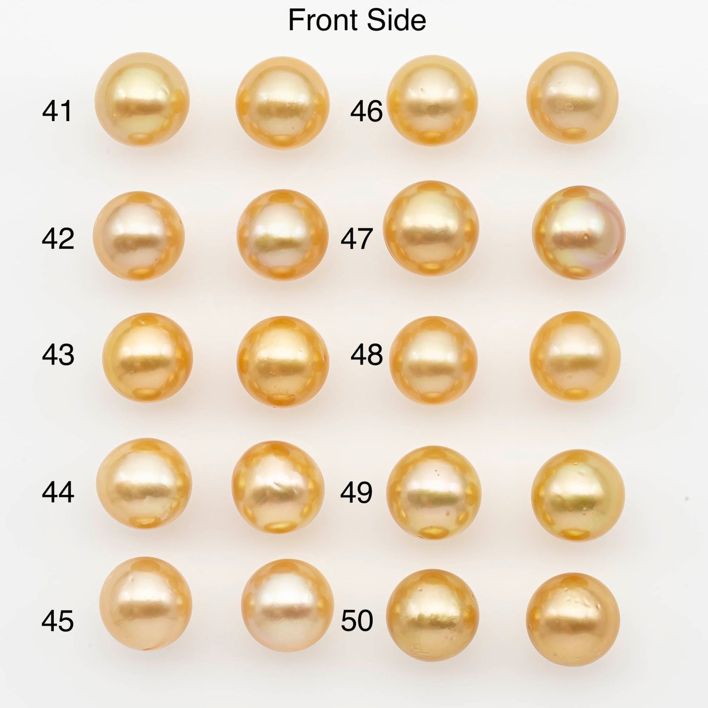 10-11mm Matched Pair South Sea Pearl,Round undrilled with High Luster and Minor Blemishes for Jewelry Making, SKU # 2686GS