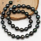 9-10mm Tahitian Pearl in Full Strand with All Natural Color with High Luster and Minor Blemishes for Jewelry Making, SKU# 2286TH