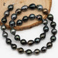 9-10mm Tahitian Pearl in Full Strand with All Natural Color with High Luster for Jewelry Making, SKU# 2287TH