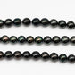 10-11mm Tahitian Pearl Round in Full Strand with All Natural Color with High Luster and Blemishes for Jewelry Making, SKU# 2274TH