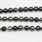 9-10mm Tahitian Pearl in Full Strand with All Natural Color with High Luster and Blemishes for Jewelry Making, SKU# 2279TH