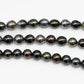 10-11mm Tahitian Pearl Drop in Full Strand with All Natural Color with High Luster for Jewelry Making, SKU# 2284TH