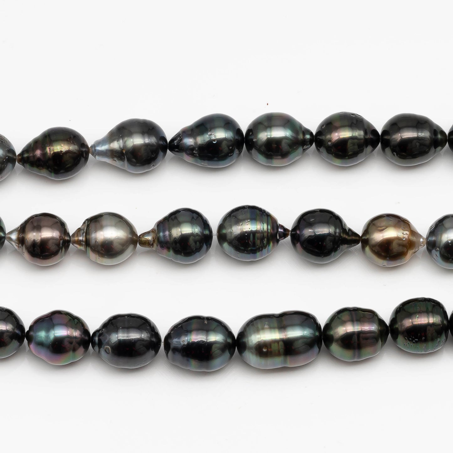 10-11mm Tahitian Pearl in Full Strand with All Natural Color with High Luster for Jewelry Making, SKU# 2285TH