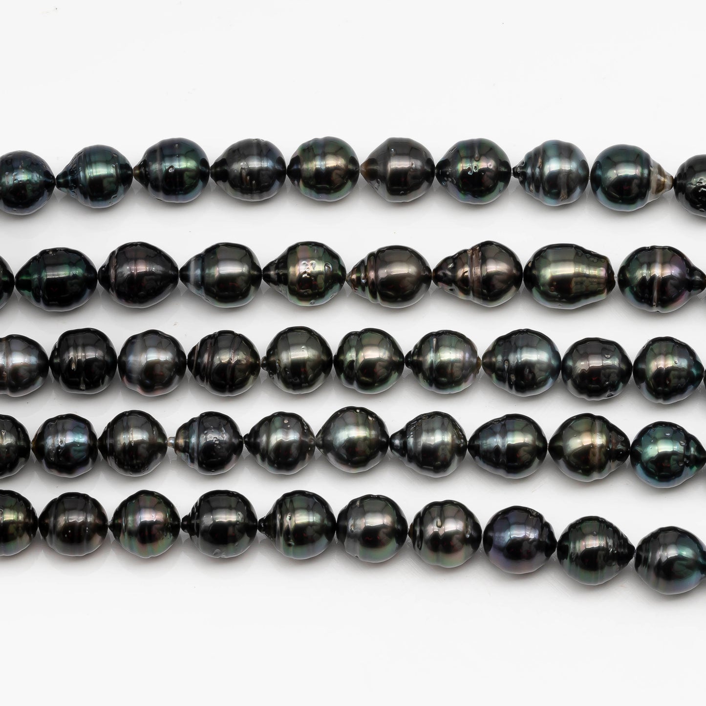 9-10mm Tahitian Pearl in Full Strand with All Natural Color with High Luster for Jewelry Making, SKU# 2288TH