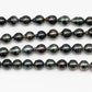 9-10mm Tahitian Pearl in Full Strand with All Natural Color with High Luster for Jewelry Making, SKU# 2289TH