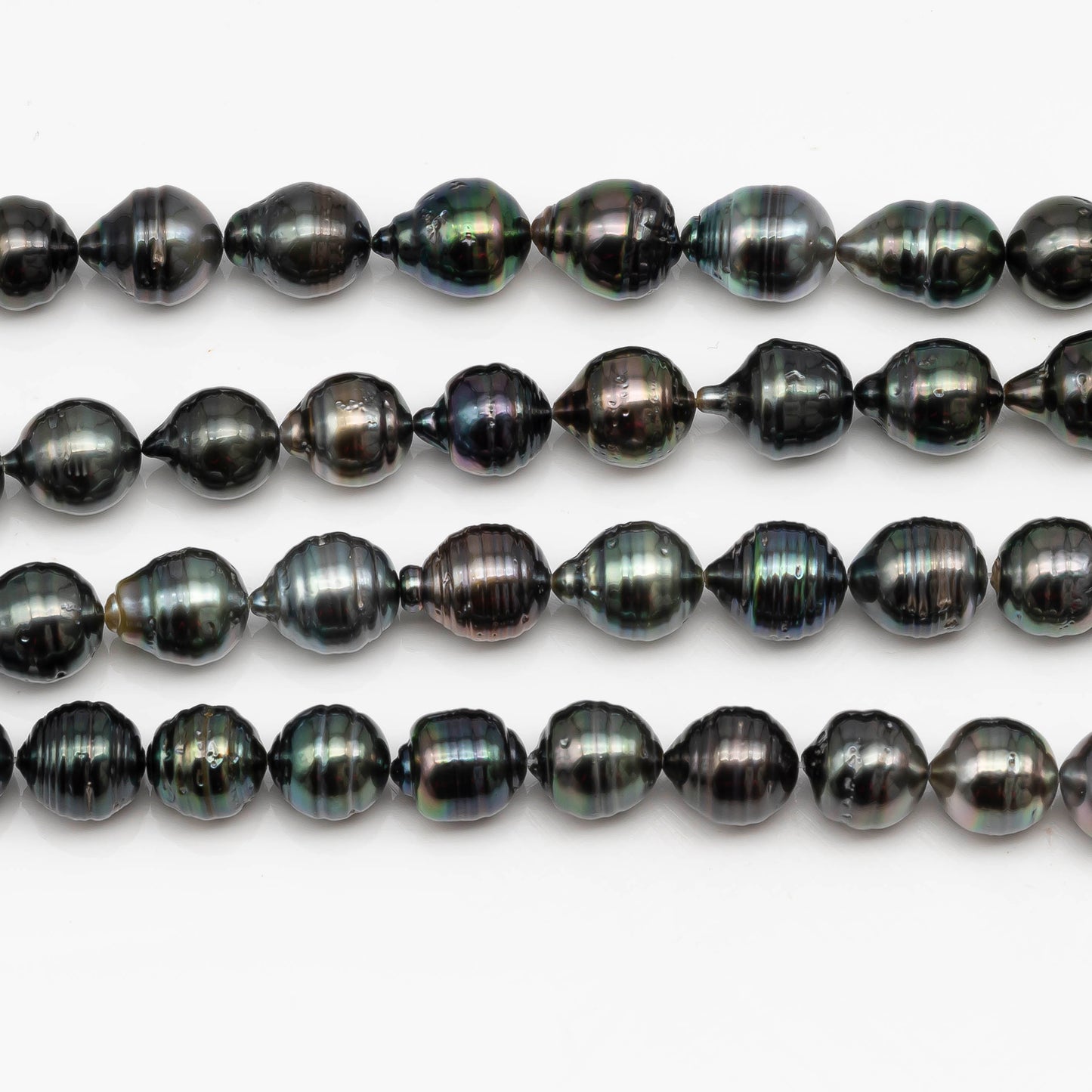 9-10mm Tahitian Pearl in Full Strand with All Natural Color with High Luster for Jewelry Making, SKU# 2289TH