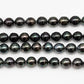 8-9mm Tahitian Pearl in Full Strand with All Natural Color with High Luster for Jewelry Making, SKU# 2291TH