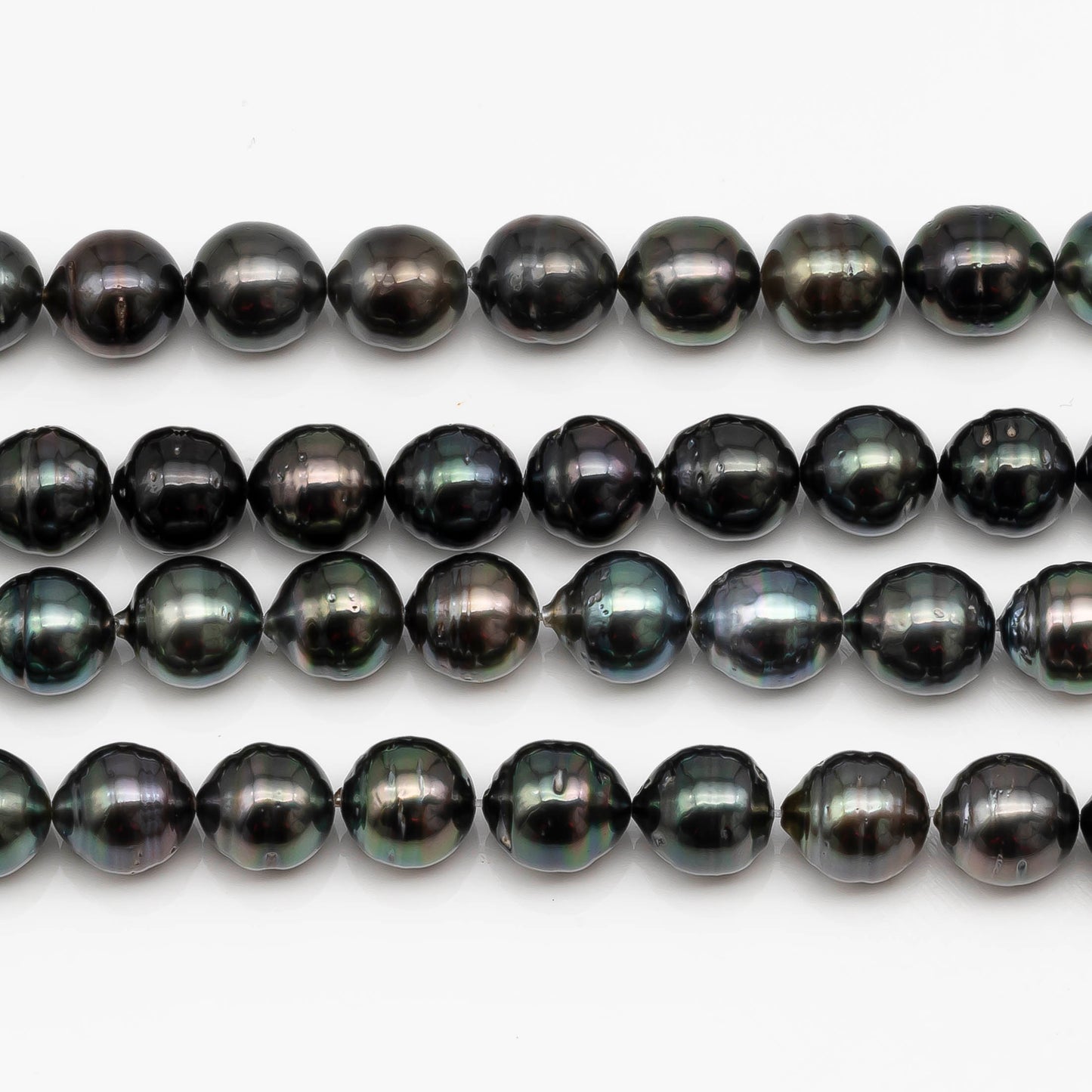 8-9mm Tahitian Pearl in Full Strand with All Natural Color with High Luster for Jewelry Making, SKU# 2291TH