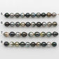 9-10mm Tahitian Pearl in Short Strand with All Natural Color with High Luster for Jewelry Making, SKU# 2293TH