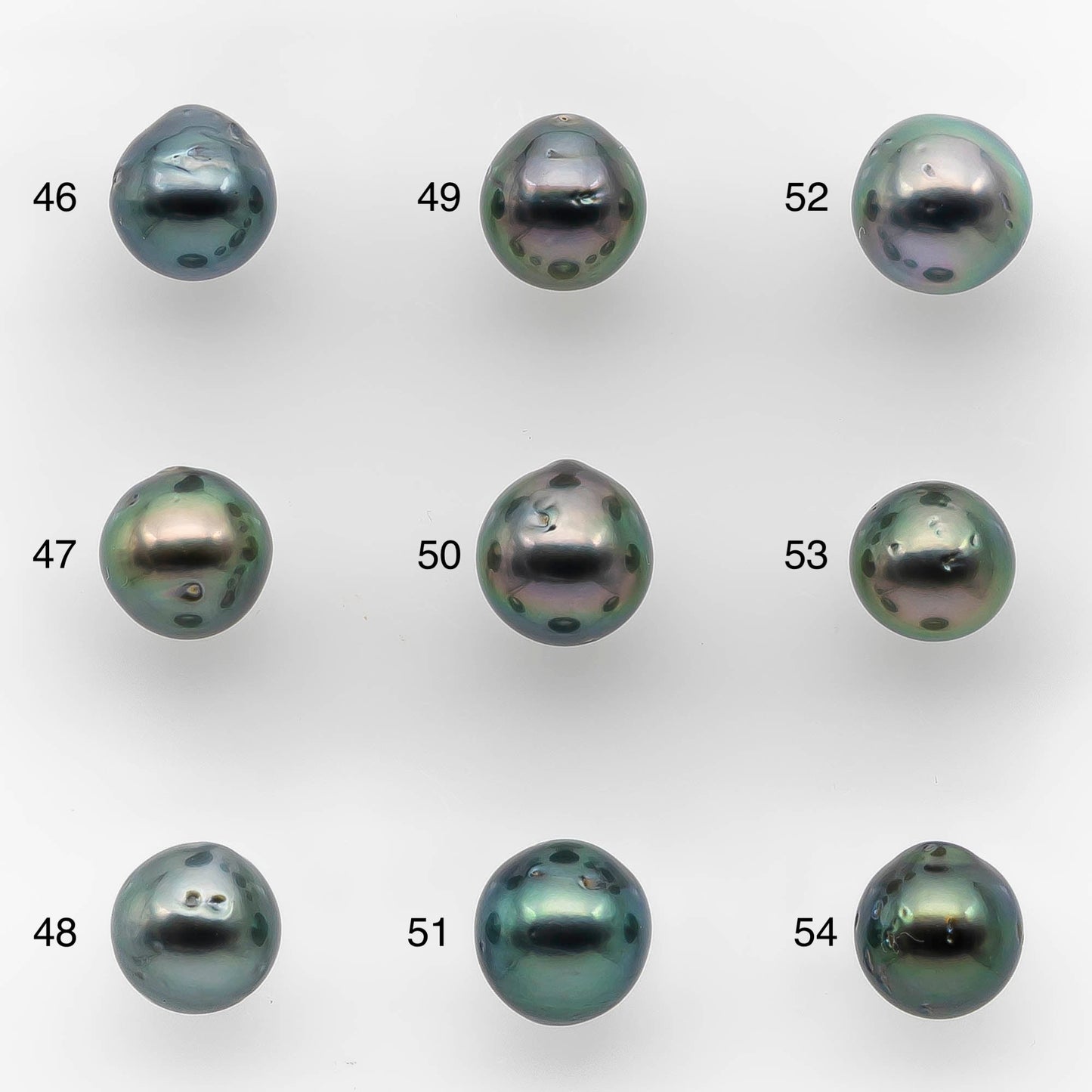 8-9mm Tahitian Pearl Drop with High Luster and Natural Color with Minor Blemishes, Loose Single Piece Undrilled, SKU # 2127TH