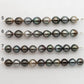 10-11mm Tahitian Pearl in Short Strand with All Natural Color with High Luster for Jewelry Making, SKU# 2296TH