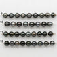 10-11mm Tahitian Pearl in Short Strand with All Natural Color with High Luster for Jewelry Making, SKU# 2296TH