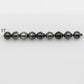 10-11mm Tahitian Pearl in Short Strand with All Natural Color with High Luster for Jewelry Making, SKU# 2297TH