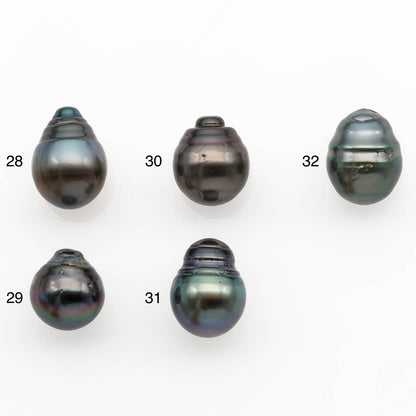 10-11mm Tahitian Pearl Drop with High Luster and Natural Color with Minor Blemishes, Loose Single Piece Undrilled, SKU # 2328TH