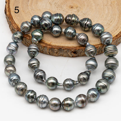 9-10mm Tahitian Pearl in Full Strand, Natural Colors with High Luster, for Jewelry Making, SKU # 3018TH