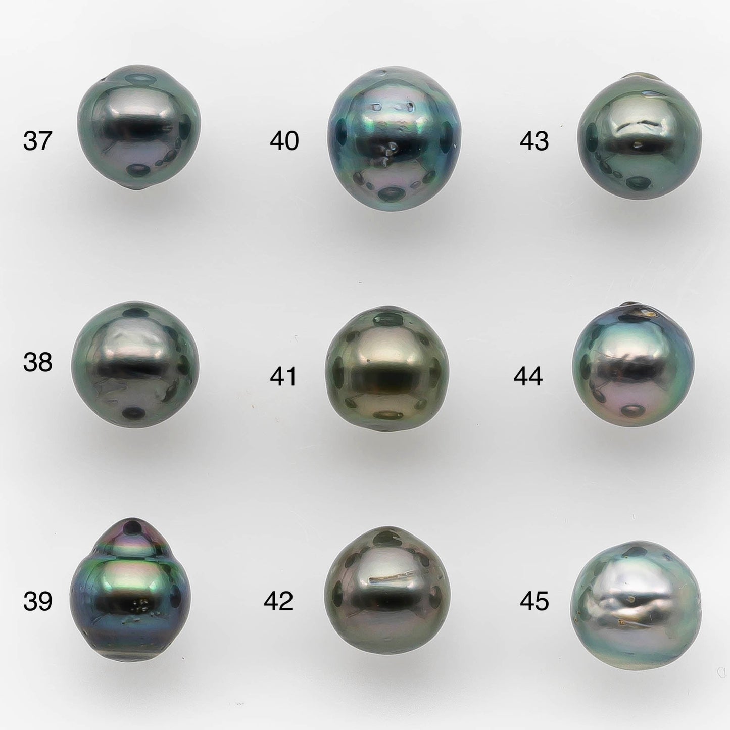 9-10mm Tahitian Pearl Drop with High Luster and Natural Color with Minor Blemishes, Loose Single Piece Undrilled, SKU # 2126TH