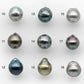 9-10mm Tahitian Pearl Drop with High Luster and Natural Color with Minor Blemishes, Loose Single Piece Undrilled, SKU # 2109TH