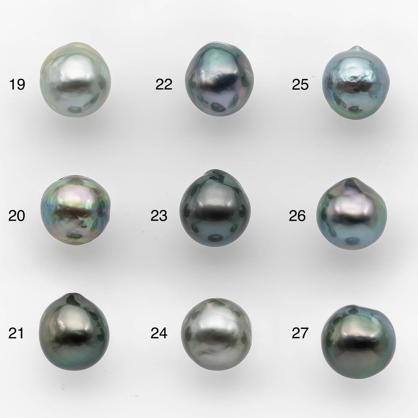 9-10mm Tahitian Pearl Drop with High Luster and Natural Color with Minor Blemishes, Loose Single Piece Undrilled, SKU # 2109TH