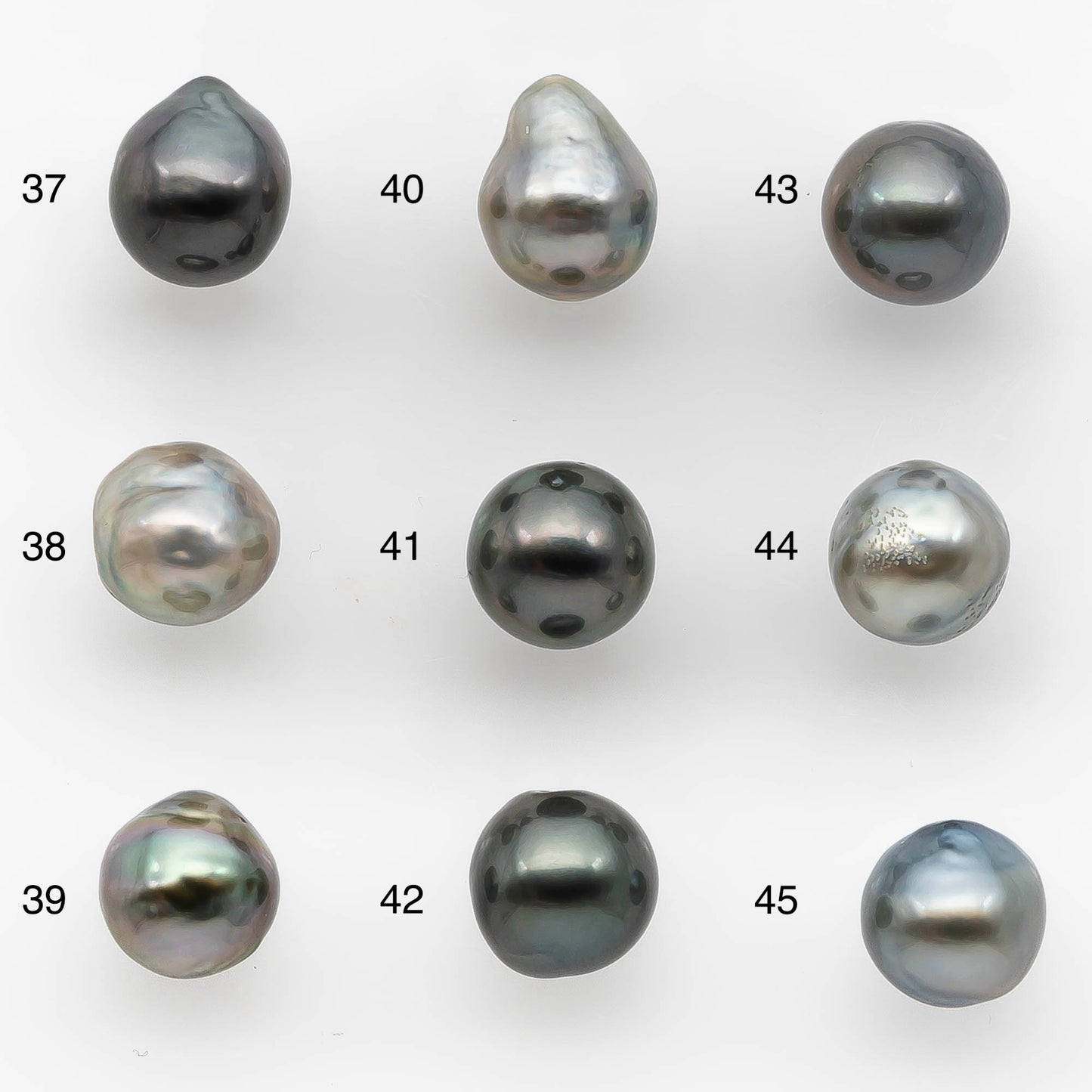 9-10mm Tahitian Pearl Drop with High Luster and Natural Color with Minor Blemishes, Loose Single Piece Undrilled, SKU # 2109TH