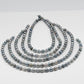 8-9mm Tahitian Pearl in Full Strand with Gray Natural Color with High Luster for Jewelry Making, SKU# 2130TH