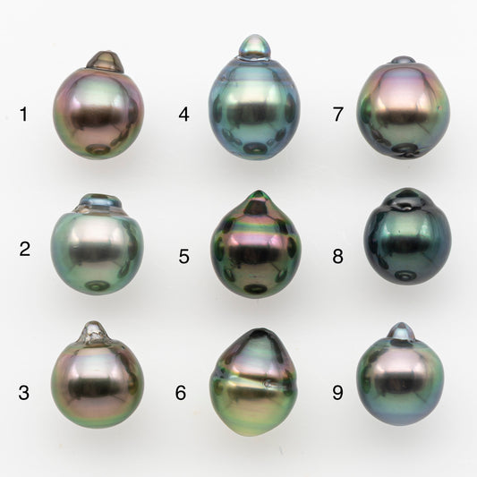 10-11mm Tahitian Pearl, Loose Undrilled with High Luster and Minor Blemishes for Jewelry Making, SKU # 3022TH