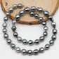 8-9mm Tahitian Pearl in Full Strand with Gray Natural Color with High Luster for Jewelry Making, SKU# 2130TH