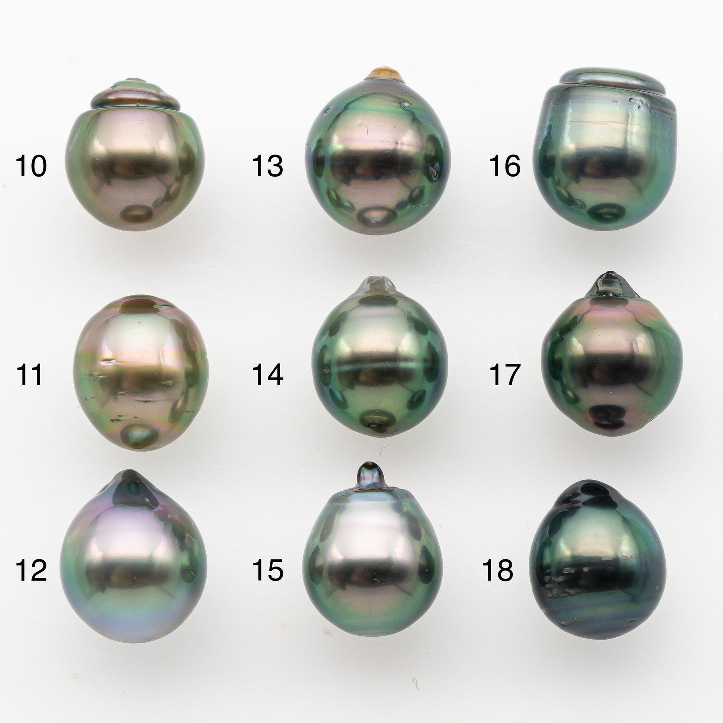 10-11mm Tahitian Pearl, Loose Undrilled with High Luster and Minor Blemishes for Jewelry Making, SKU # 3022TH