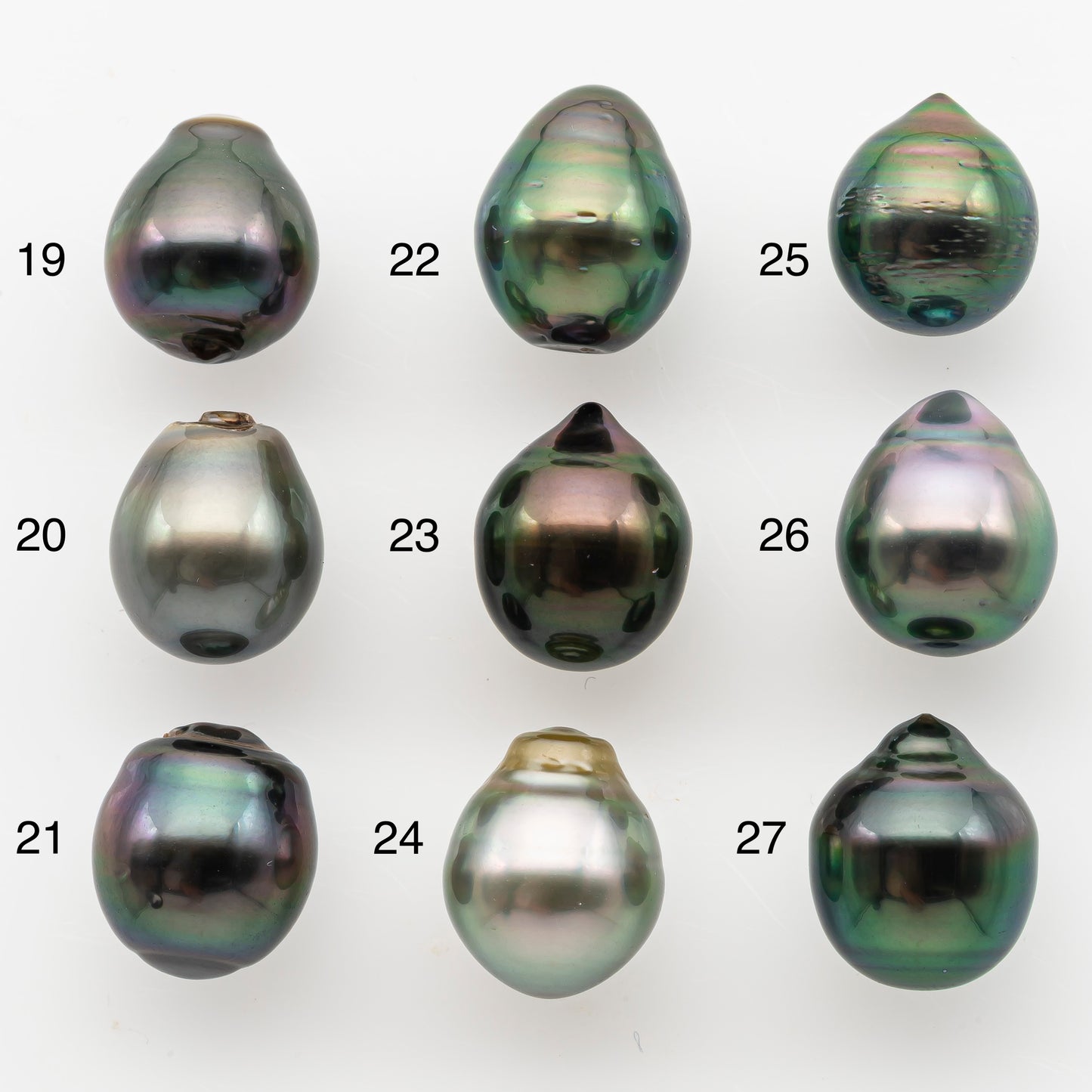 10-11mm Tahitian Pearl, Loose Undrilled with High Luster and Minor Blemishes for Jewelry Making, SKU # 3022TH