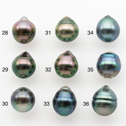 10-11mm Tahitian Pearl, Loose Undrilled with High Luster and Minor Blemishes for Jewelry Making, SKU # 3022TH