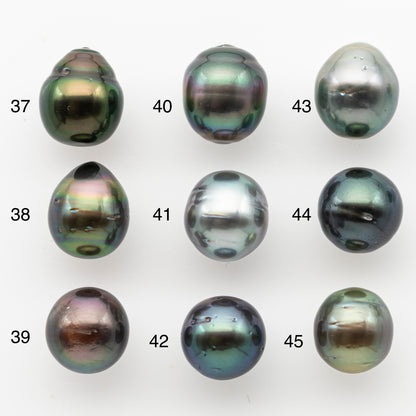 10-11mm Tahitian Pearl, Loose Undrilled with High Luster and Minor Blemishes for Jewelry Making, SKU # 3022TH