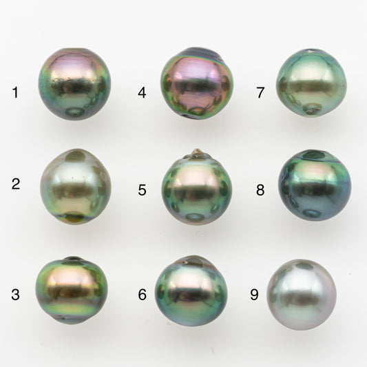 10-11mm Tahitian Pearl, Loose Undrilled with High Luster and Minor Blemishes for Jewelry Making, SKU # 3023TH
