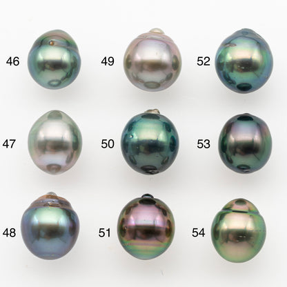 10-11mm Tahitian Pearl, Loose Undrilled with High Luster and Minor Blemishes for Jewelry Making, SKU # 3023TH