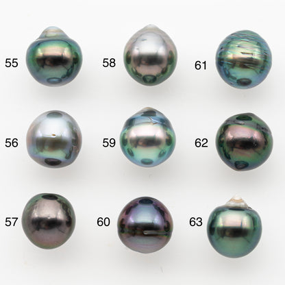 10-11mm Tahitian Pearl, Loose Undrilled with High Luster and Minor Blemishes for Jewelry Making, SKU # 3023TH