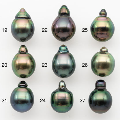10-11mm Tahitian Pearl, Loose Undrilled with High Luster and Minor Blemishes for Jewelry Making, SKU # 3024TH