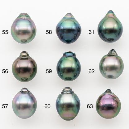 10-11mm Tahitian Pearl, Loose Undrilled with High Luster and Minor Blemishes for Jewelry Making, SKU # 3024TH