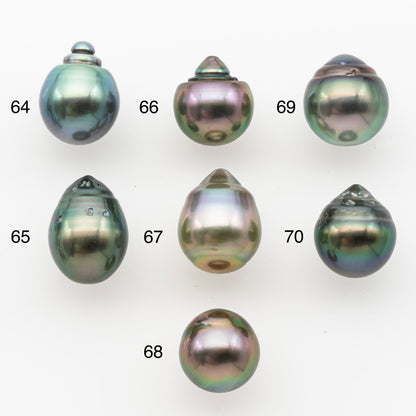 10-11mm Tahitian Pearl, Loose Undrilled with High Luster and Minor Blemishes for Jewelry Making, SKU # 3024TH