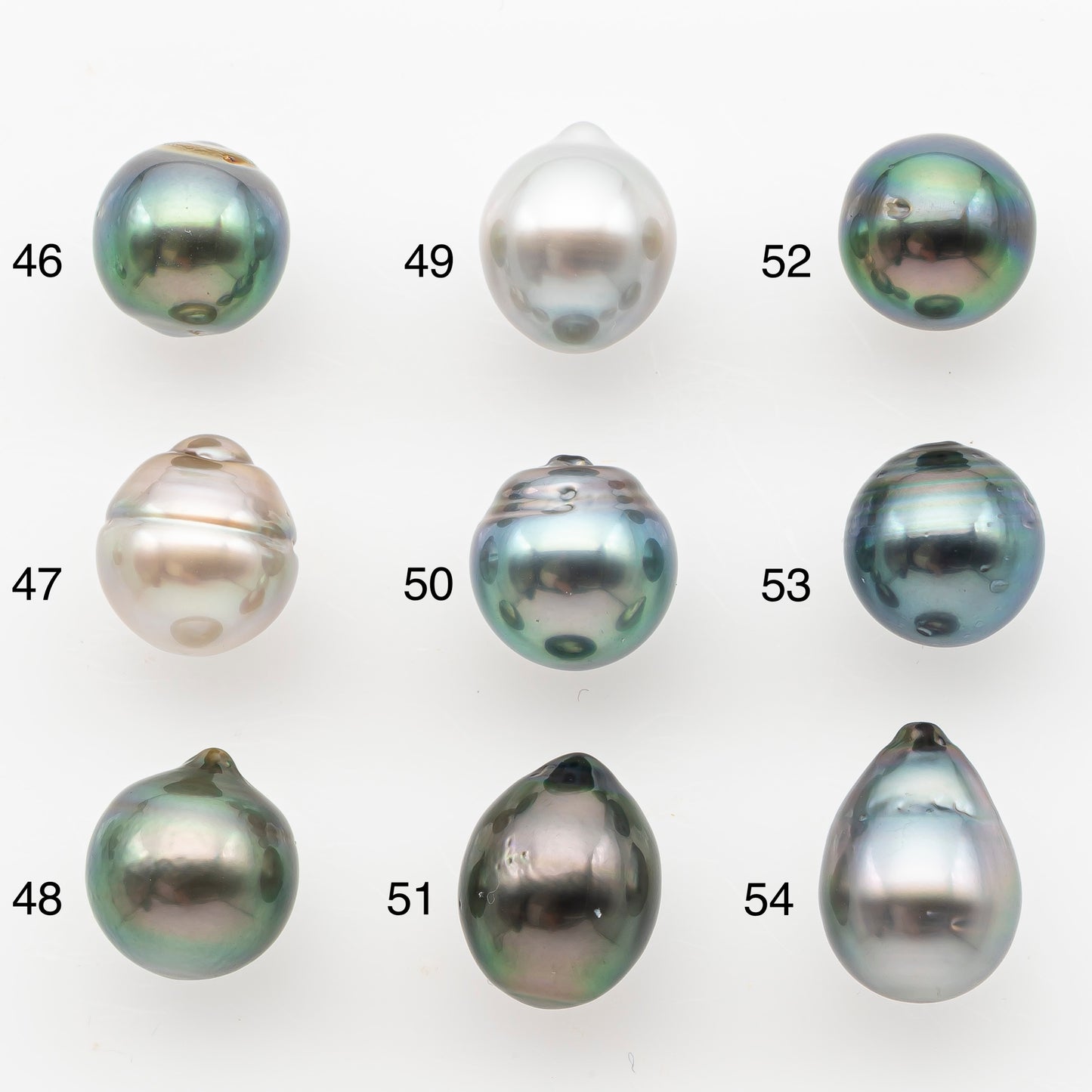 9-10mm Tahitian Pearl, Loose Undrilled with High Luster and Minor Blemishes for Jewelry Making, SKU # 3025TH