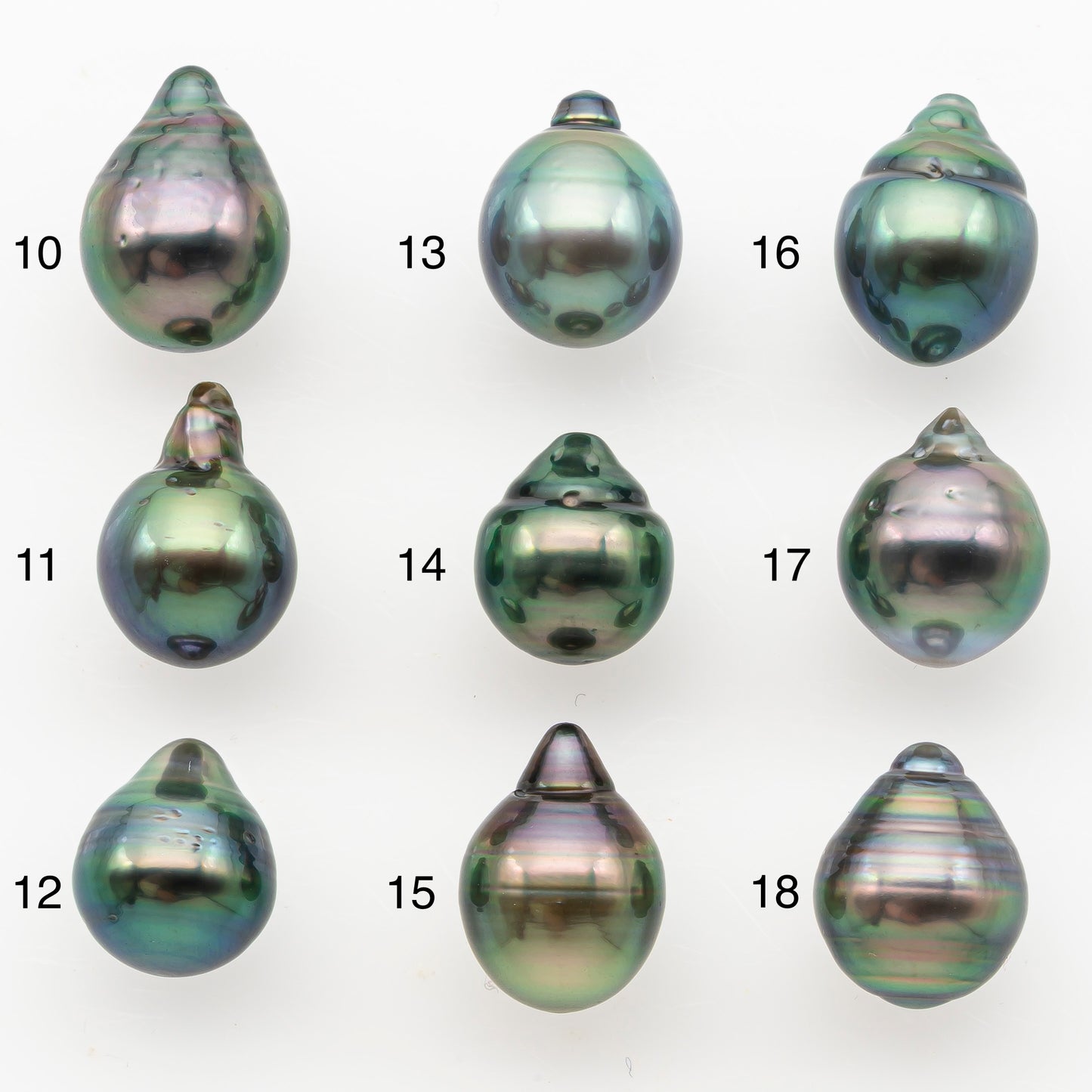 9-10mm Tahitian Pearl, Loose Undrilled with High Luster and Minor Blemishes for Jewelry Making, SKU # 3026TH