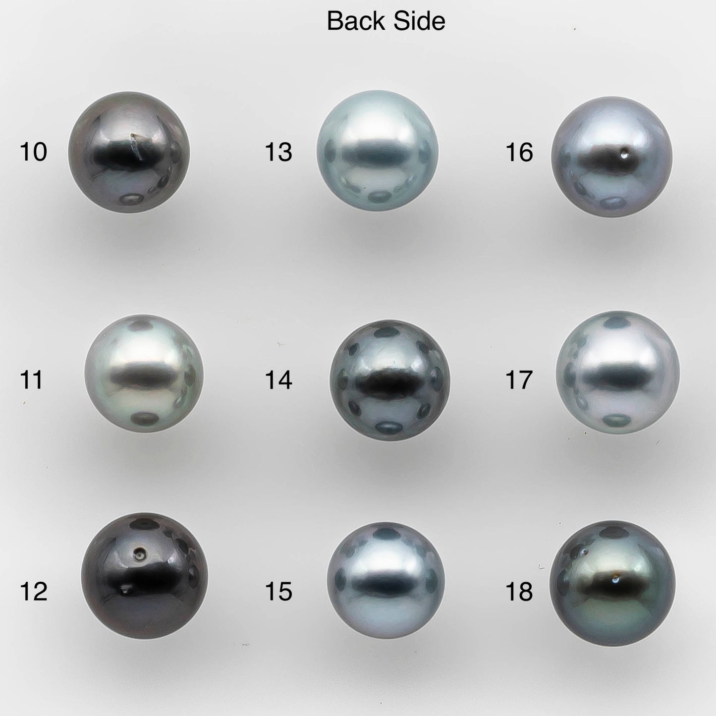 8-9mm AAA Tahitian Pearl Round in Natural Color and Very Nice Luster, Single Piece Loose Undrilled for Making Jewelry SKU # 2137TH