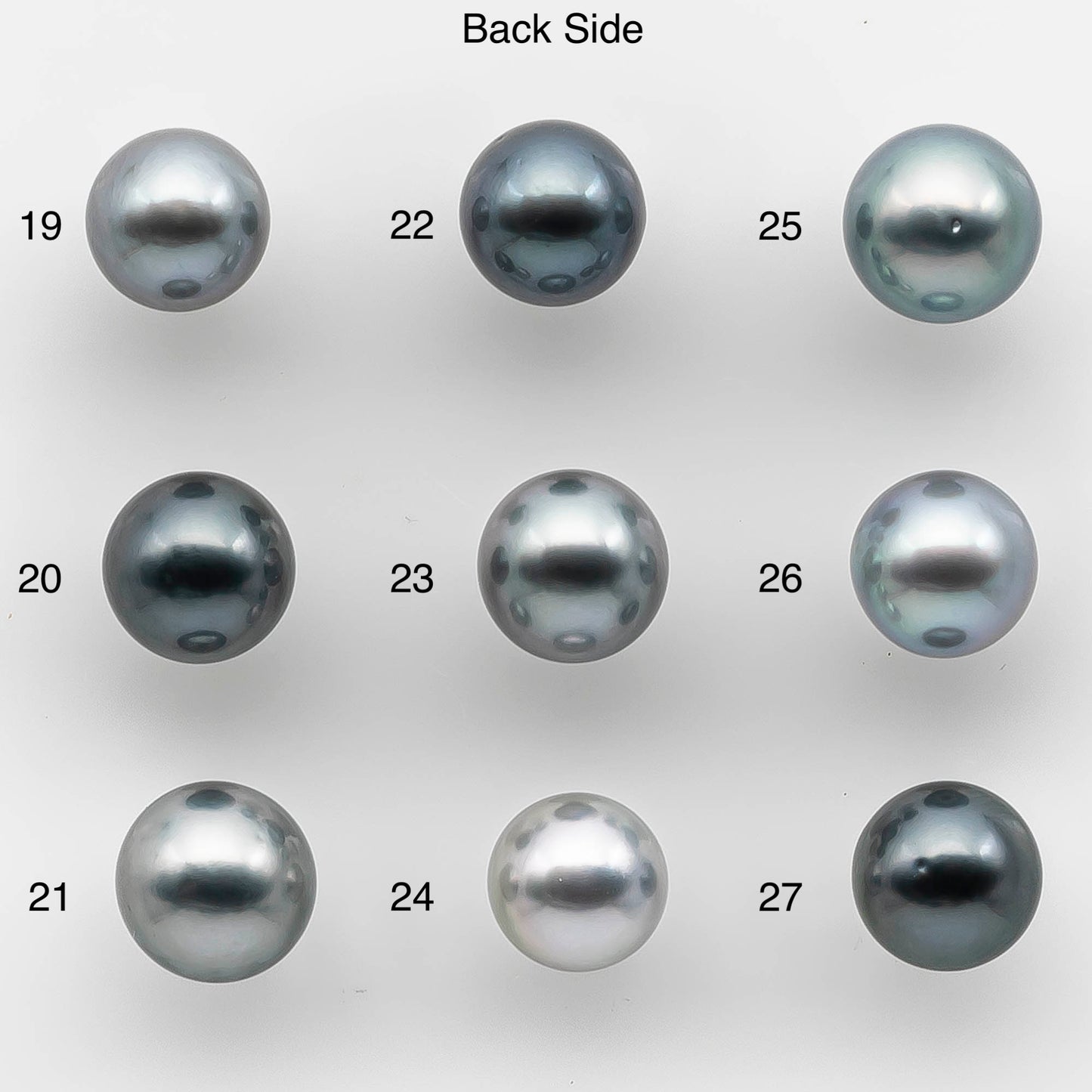 8-9mm AAA Tahitian Pearl Round in Natural Color and Very Nice Luster, Single Piece Loose Undrilled for Making Jewelry SKU # 2137TH