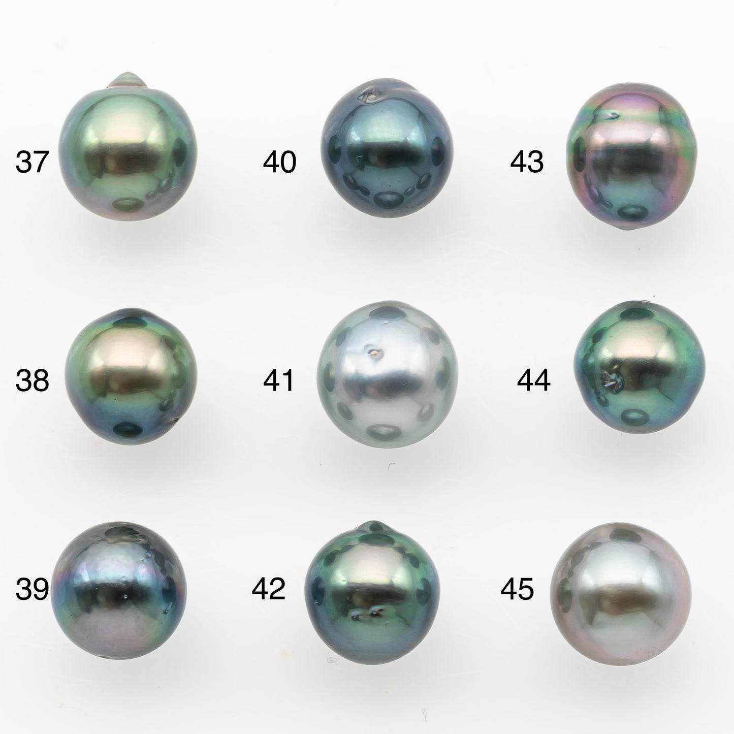 9-10mm Tahitian Pearl, Loose Undrilled with High Luster and Minor Blemishes for Jewelry Making, SKU # 3026TH