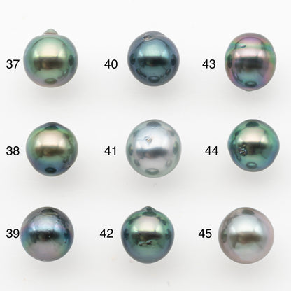 9-10mm Tahitian Pearl, Loose Undrilled with High Luster and Minor Blemishes for Jewelry Making, SKU # 3026TH