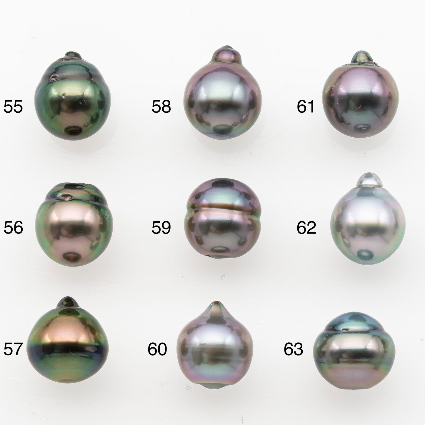 9-10mm Tahitian Pearl, Loose Undrilled with High Luster and Minor Blemishes for Jewelry Making, SKU # 3026TH