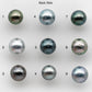 8-9mm High Quality Tahitian Pearl Round in Natural Color and Very Nice Luster, Single Piece Loose Undrilled, SKU # 2138TH