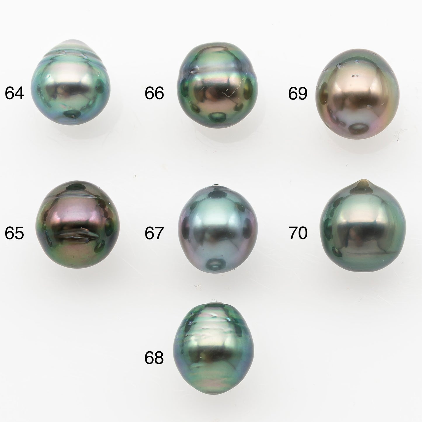 9-10mm Tahitian Pearl, Loose Undrilled with High Luster and Minor Blemishes for Jewelry Making, SKU # 3026TH