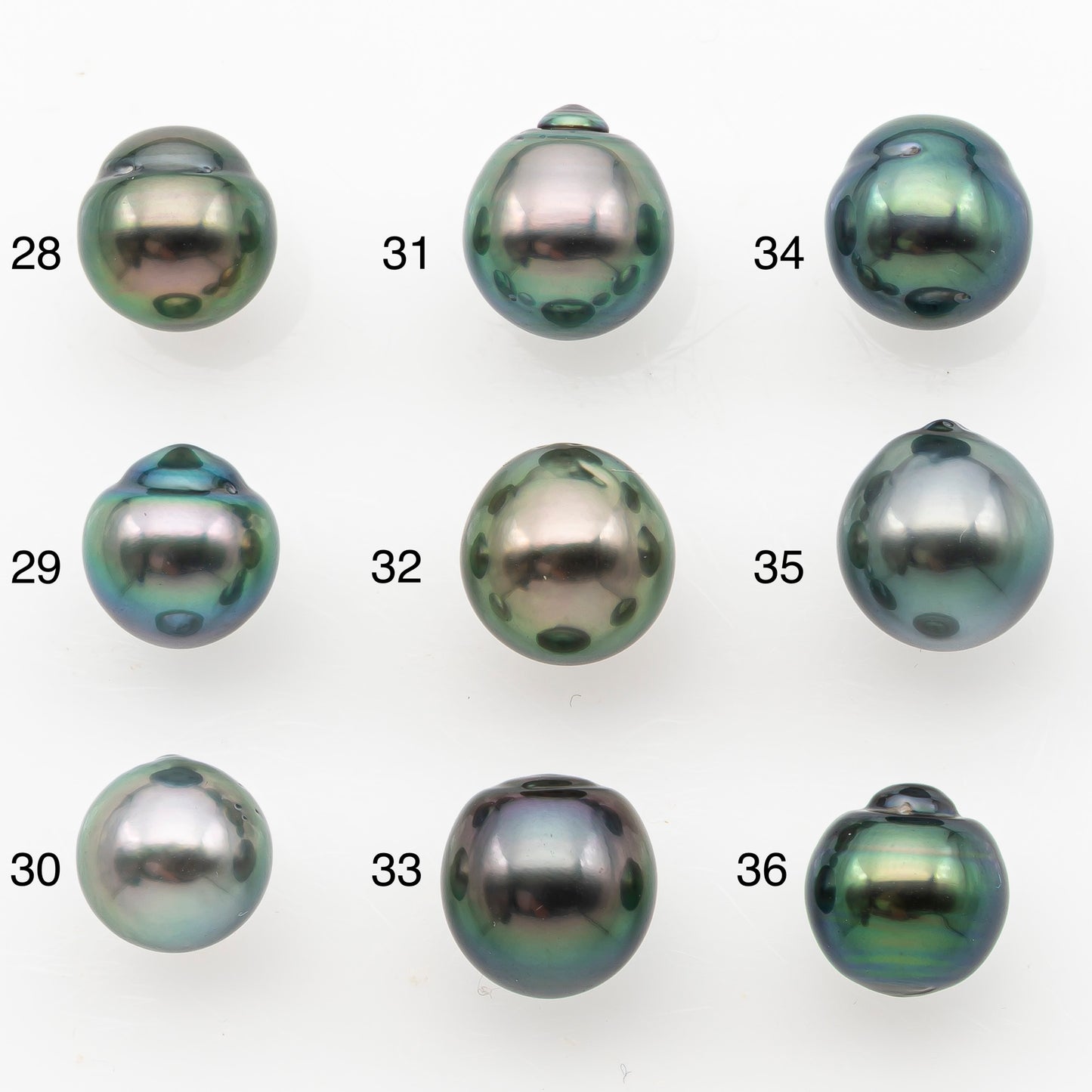 9-10mm Tahitian Pearl, Loose Undrilled with High Luster and Minor Blemishes for Jewelry Making, SKU # 3027TH