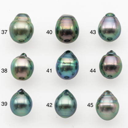 9-10mm Tahitian Pearl, Loose Undrilled with High Luster and Minor Blemishes for Jewelry Making, SKU # 3027TH